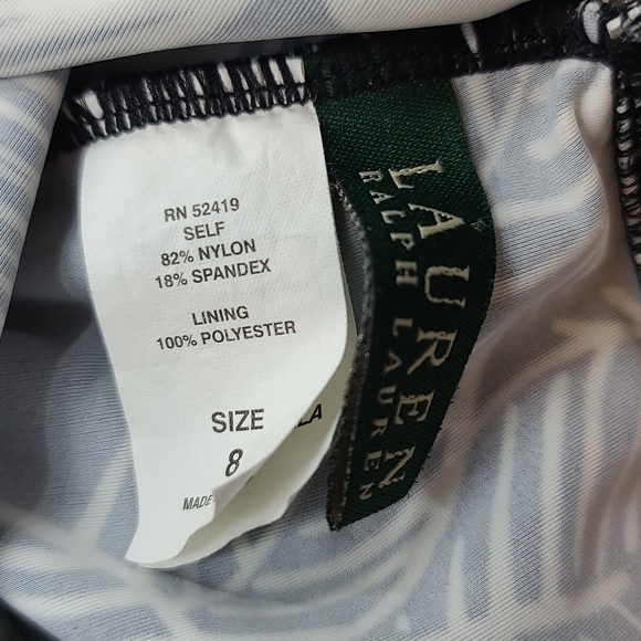 Lauren ralph lauren black and white floral tankini - Picture 3 of 3